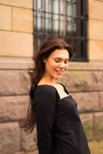 Load image into Gallery viewer, Fitted Square Neck LBD