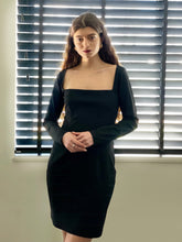 Load image into Gallery viewer, Fitted Square Neck LBD